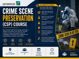 Crime Scene Preservation (CSP) Course – 12 July – 13 July